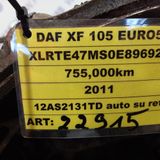 DAF XF105 EURO5 12AS2131TD gearbox