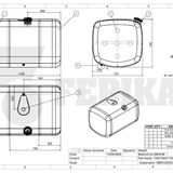 Fuel tank Mercedes Benz Actros MP4 MP5 480L 700x735x1100 - A9604704303, A9604704602, A9604705304, A9604707604