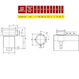 Hydraulic oil tank 70L 330x480x500 for fitting in the frame - 330x480x500