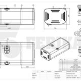 Топливный бак Scania 450L 505x700x1450 - 2371390, 1902143, 1424272