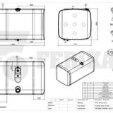 Fuel tank for Scania 620L 690x740x1345 - 1902455